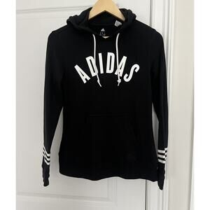 Adidas women sweatshirt with hood size S black
